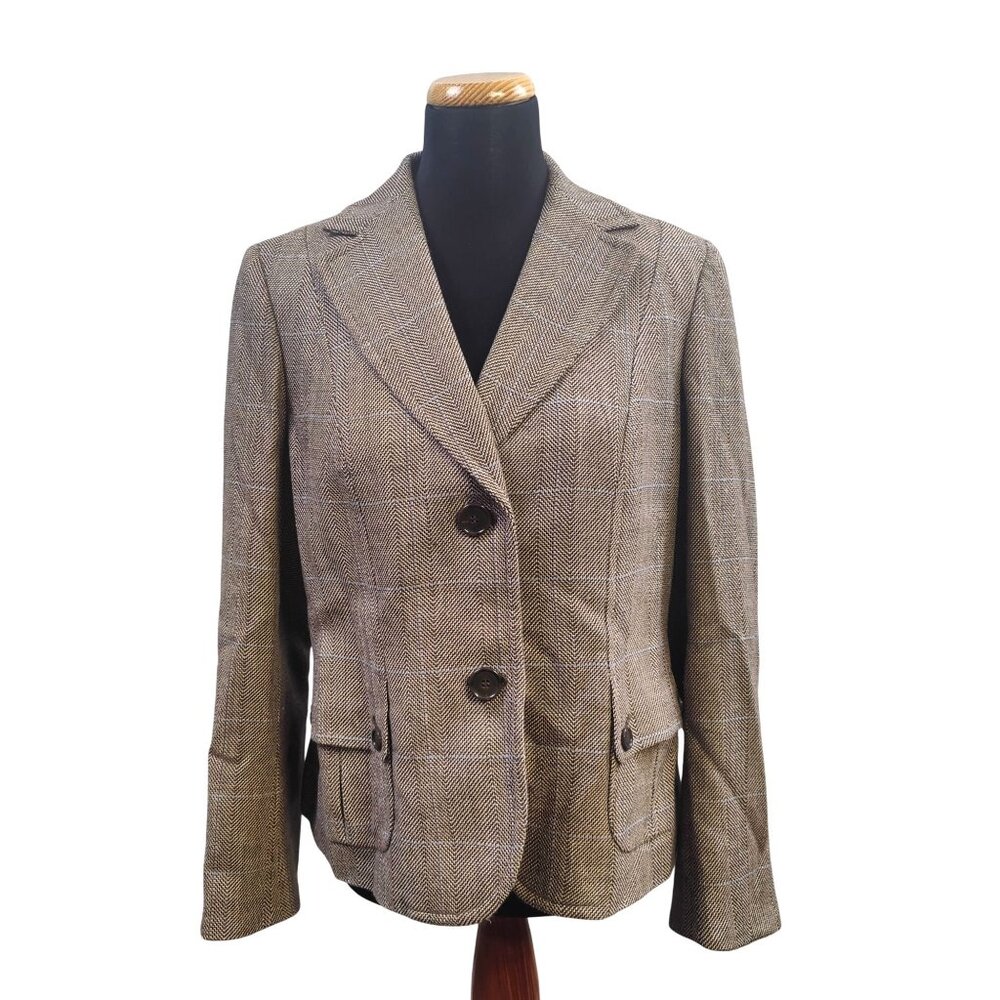 Ann Taylor Women's Brown Blazer Size 14